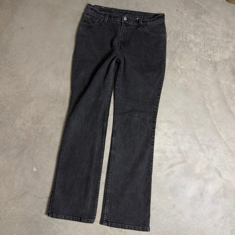 Vintage Levi's 517 Bootcut Jeans 30x33 Black USA