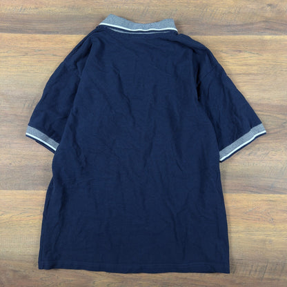 Vintage New Orleans French Quarter Polo Mens L Navy Blue