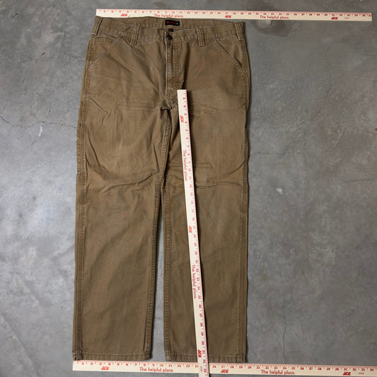 Wolverine Carpenter Pants Mens 38x32 Khaki Workwear