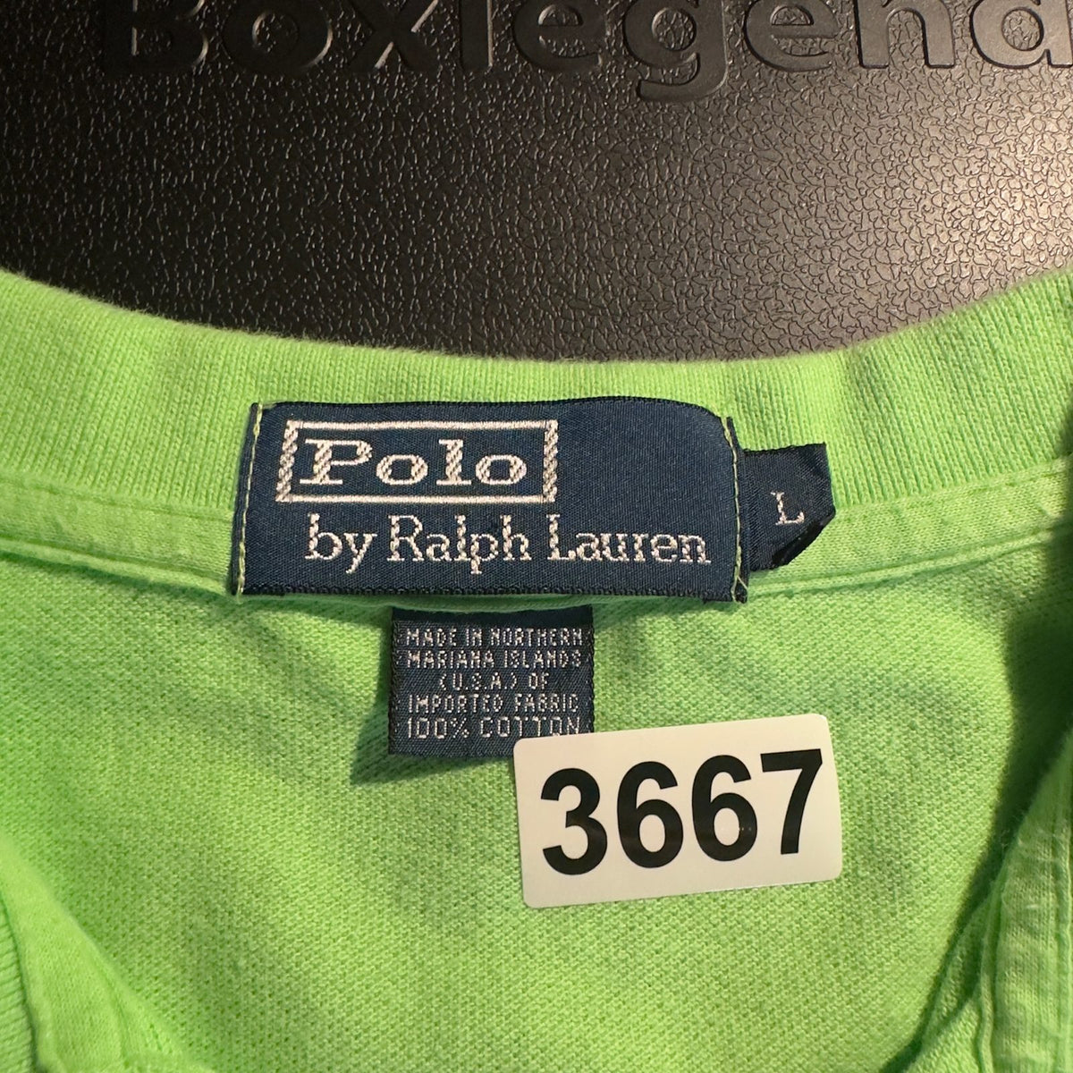 Polo Ralph Lauren Green Polo Mens L Cotton