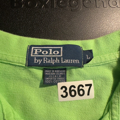 Polo Ralph Lauren Green Polo Mens L Cotton