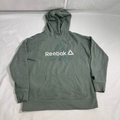 Reebok Pullover Hoodie Mens M Sage Green Athleisure Delta