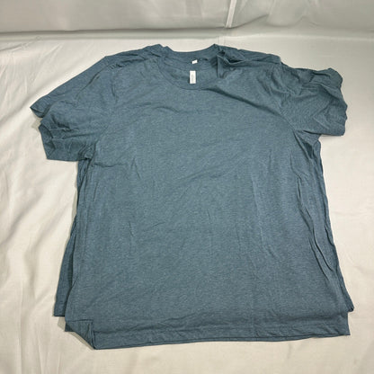 NWT Bella Canvas T-Shirt Lot Mens 2XL Blue Heathered 3pk