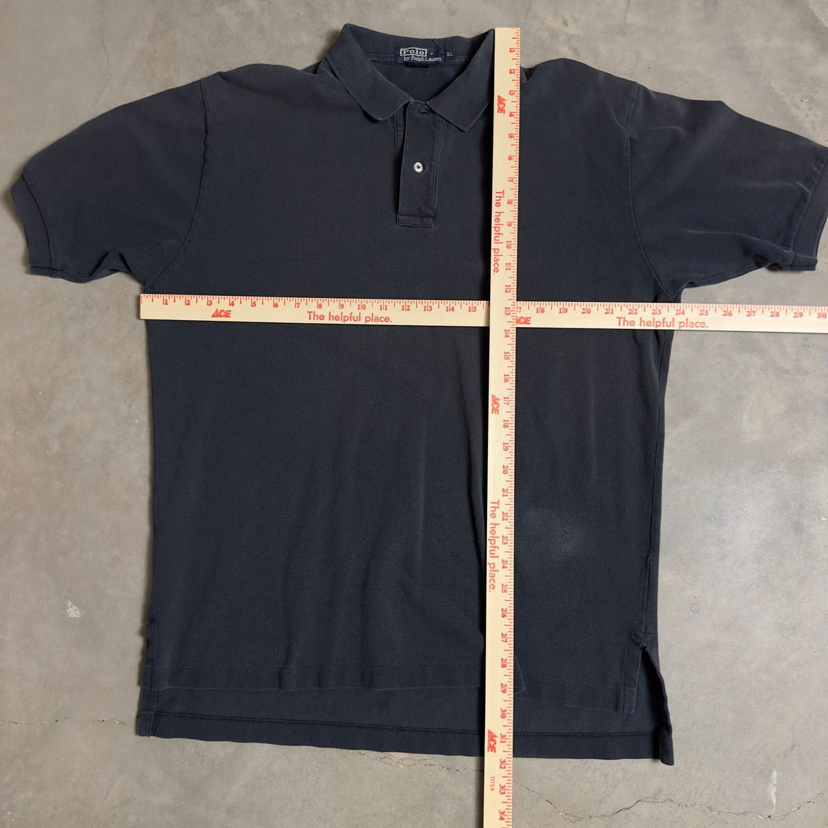 Polo Ralph Lauren Black Polo Mens XL Cotton