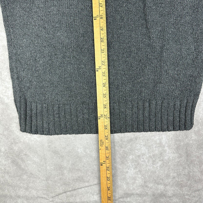 Eddie Bauer Fair Isle Sweater Mens M Gray Heritage Outdoor