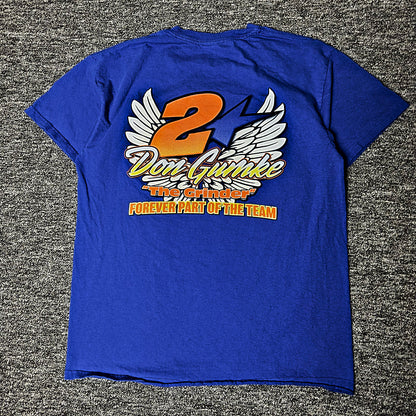 Gildan Don Gumke Racers Memorial Dirt Track Tee Mens L Blue
