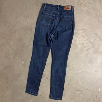 Levi's 721 High Rise Skinny Jeans Womens 27x28 Blue