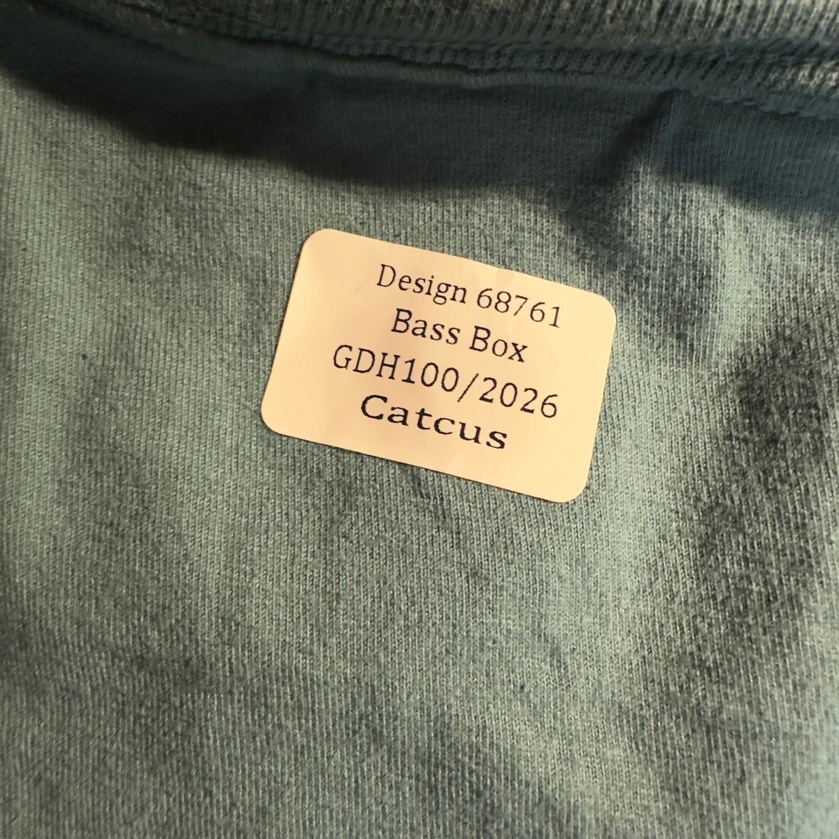 Comfort Wash Lake Texoma Bass Fishing T-Shirt Men Large Teal