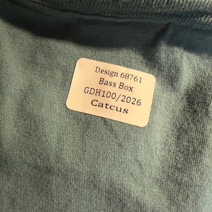 Comfort Wash Lake Texoma Bass Fishing T-Shirt Men Large Teal
