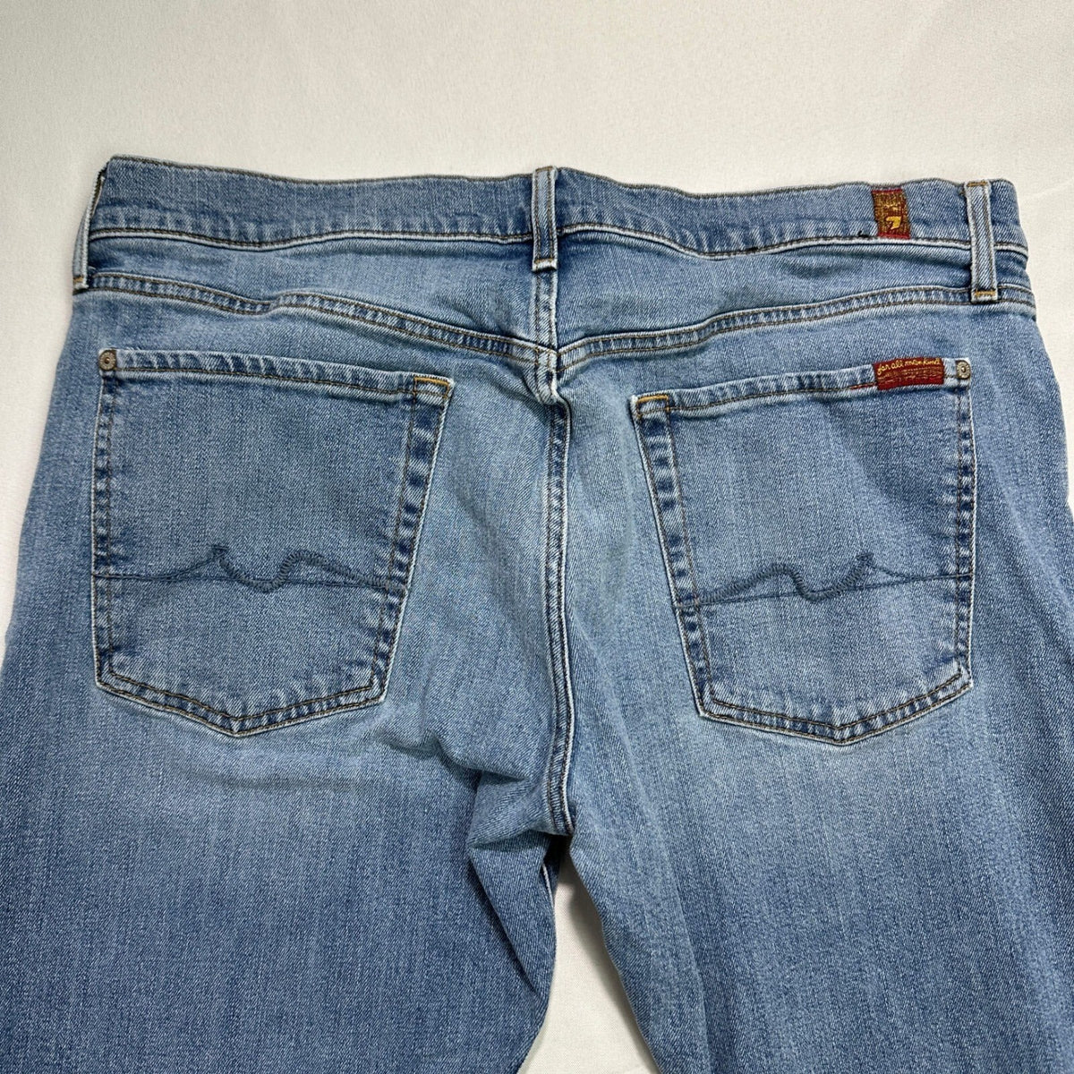 7 For All Mankind The Straight Jeans 36x30 Light Wash