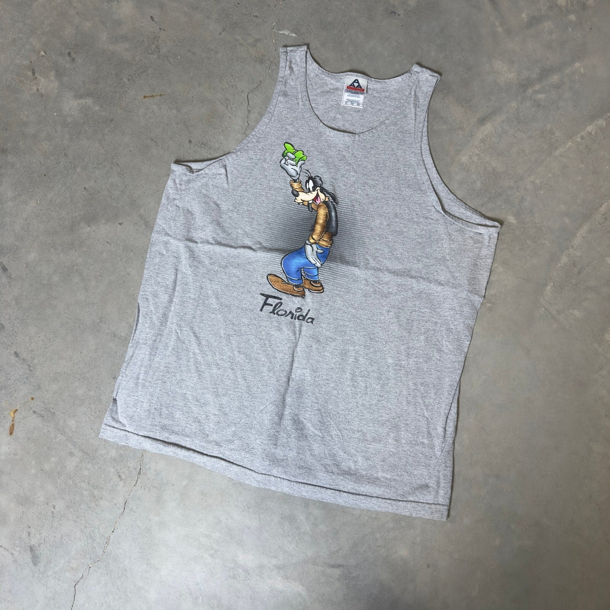 Vintage Alstyle Disney Goofy Florida Tank Top Men XL 90s Y2K
