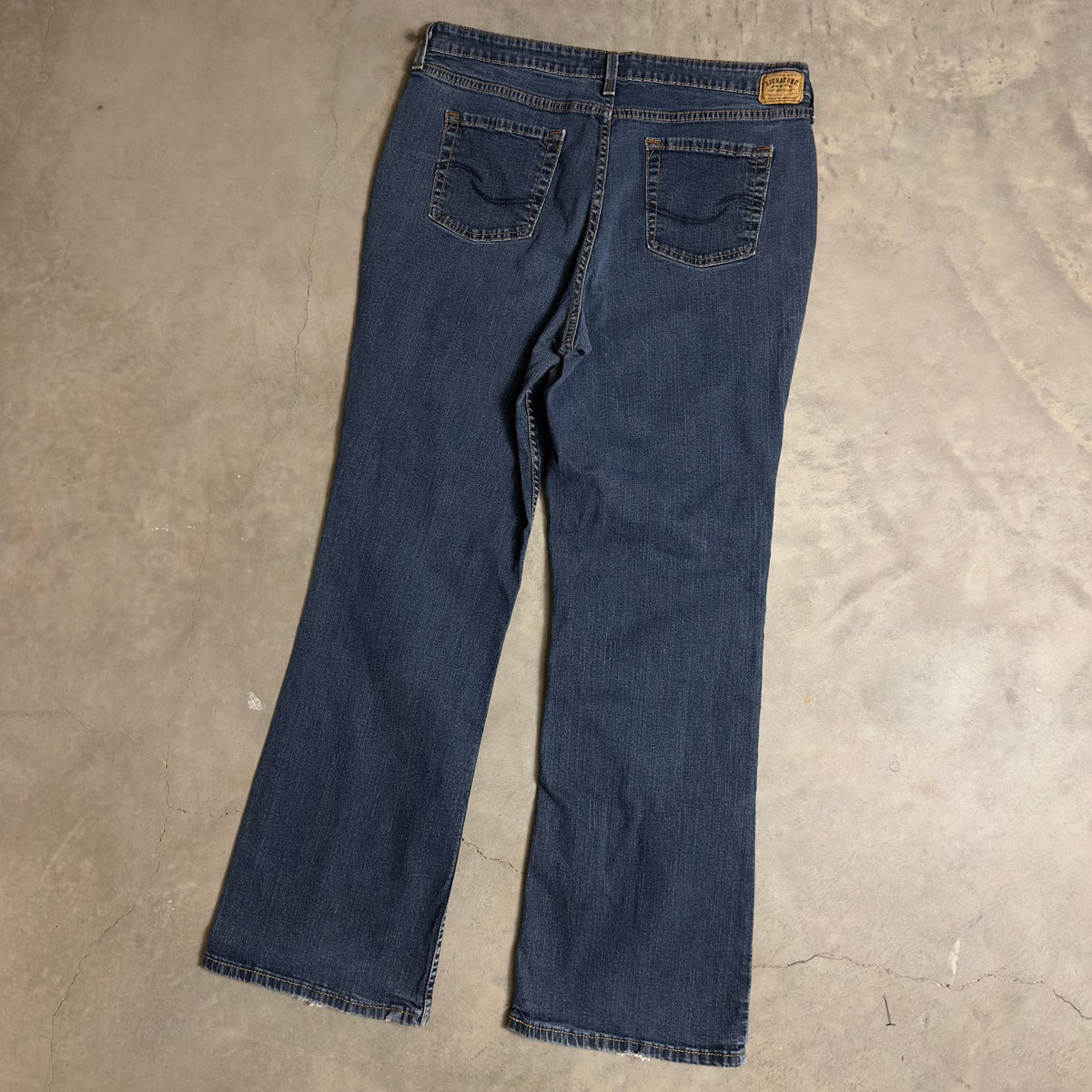 Signature Levi Strauss Bootcut Jeans Womens 18M Blue