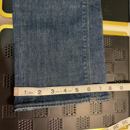 Y2K American Eagle 77 Straight Jeans Womens 6 Blue Low Rise