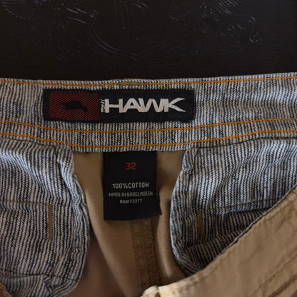 Tony Hawk Ripstop Cargo Shorts Mens 32 Tan Khaki Baggy Skate
