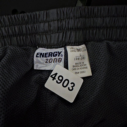 Vintage Energy Zone Track Pants Mens L Gray Blue Baggy