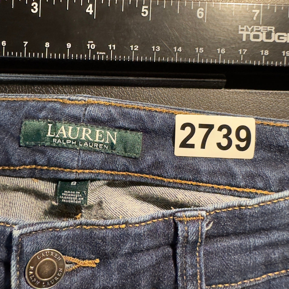 Lauren Ralph Lauren Straight Jeans Womens 8 Dark Wash Preppy