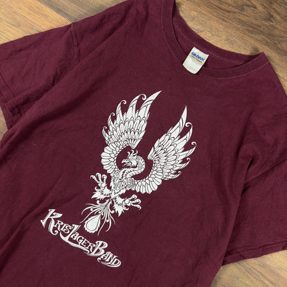 Kris Lager Band Phoenix Graphic T-Shirt Mens L Maroon Blues