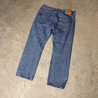 Levi's 501 Original Fit Jeans Mens 36x28 Blue Straight