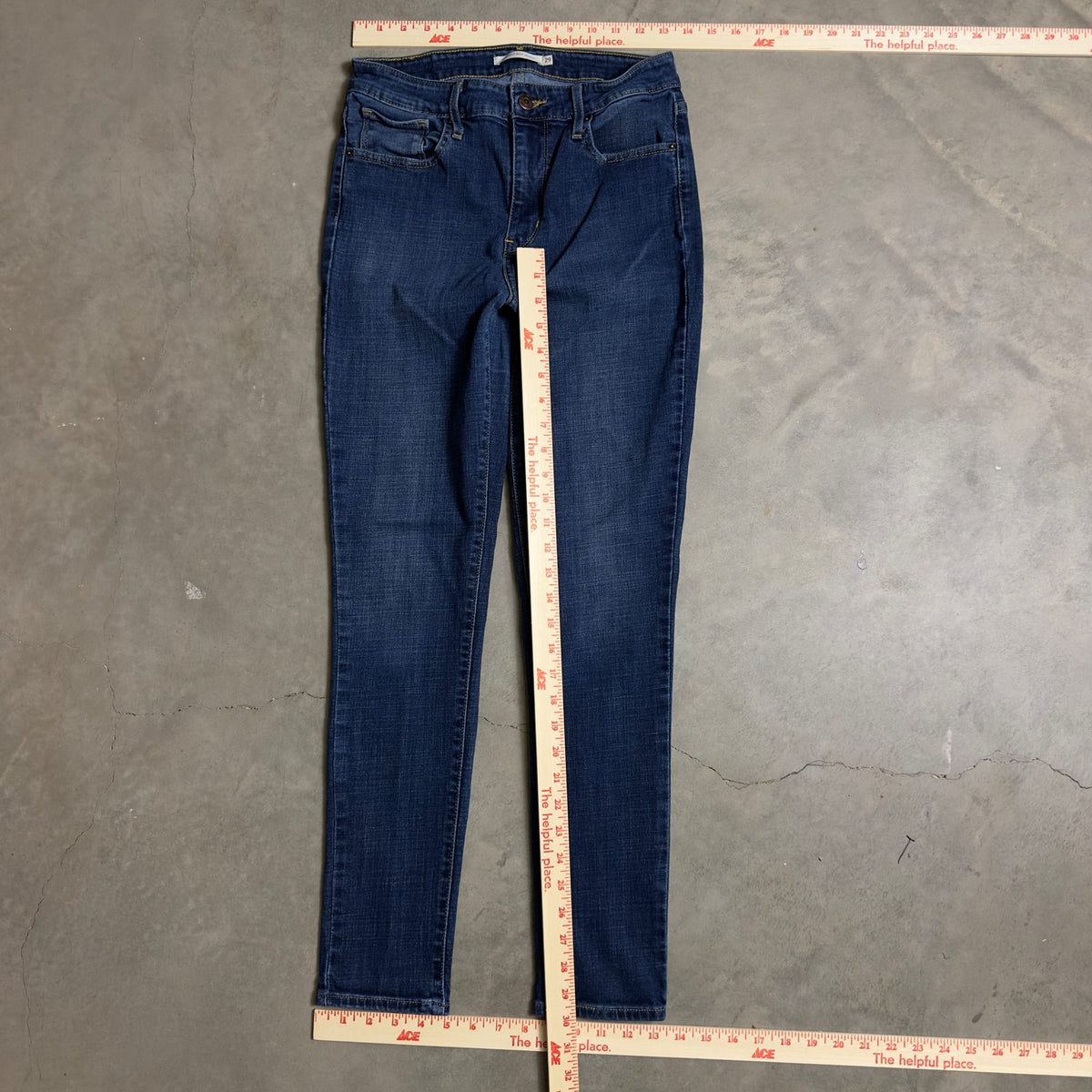 Levi's 721 High Rise Skinny Jeans Womens 29x30 Dark Wash