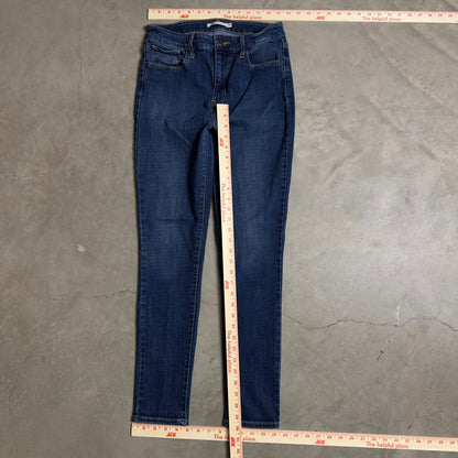 Levi's 721 High Rise Skinny Jeans Womens 29x30 Dark Wash