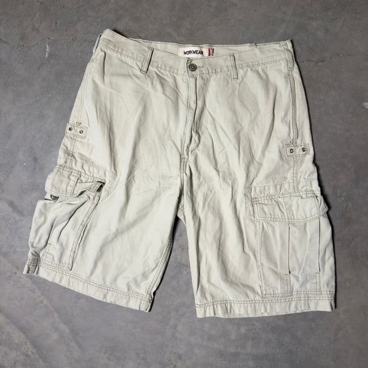 Levi's Workwear Cargo Shorts Mens 36 Tan Baggy Gorpcore Streetwear Utility