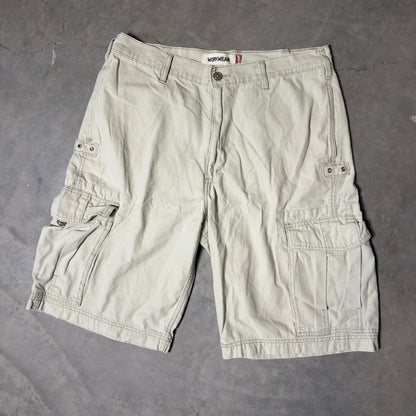 Levi's Workwear Cargo Shorts Mens 36 Tan Baggy Gorpcore