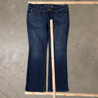 American Eagle Slim Boot Jeans Womens Size 12 Dark Wash