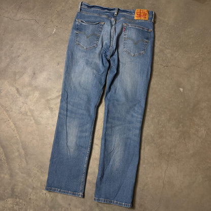 Levi's Straight Leg Jeans Mens 33x32 Medium Blue Casual