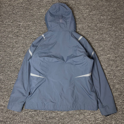 Columbia Interchange Hooded Jacket Womens L Blue Gorpcore