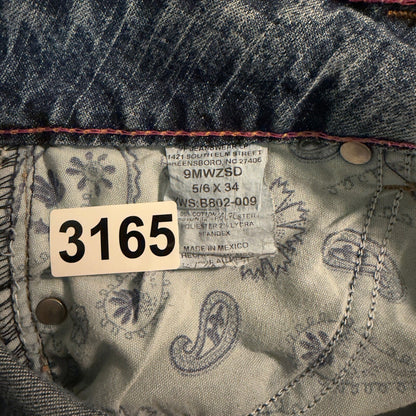 Wrangler Premium Patch Bootcut Jeans Womens 5/6 x 34 Blue