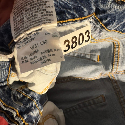 Levi's 505 Straight Jeans Mens 31x30 Medium Wash Casual