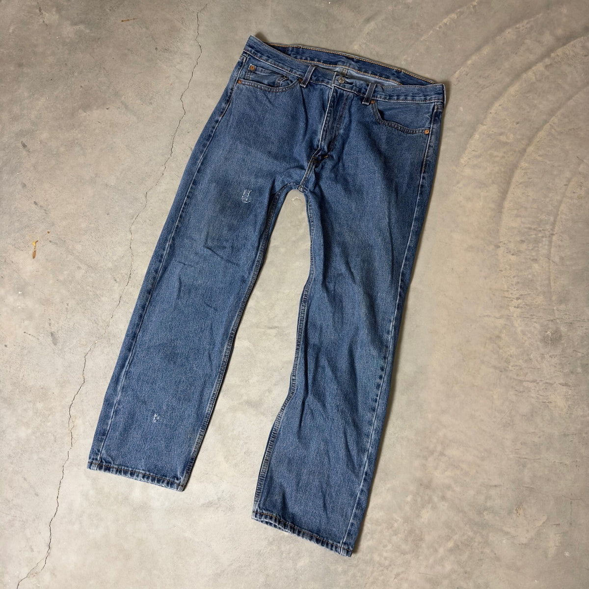 Levi's 505 Regular Fit Jeans Mens 38x30 Baggy Straight