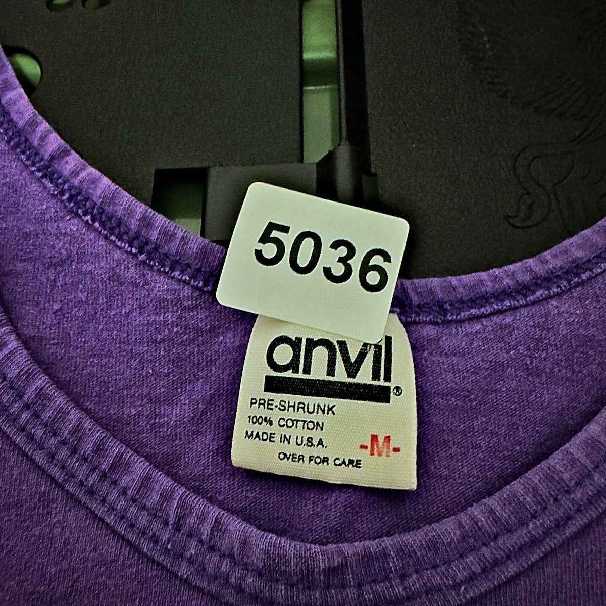 Vintage Anvil Bella Mia Floral Graphic Tank Womens M Purple