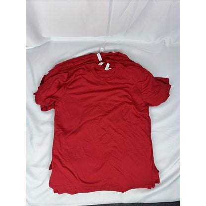 NWT Royal Apparel Mens L Red Crewneck T-Shirt Lot of 10