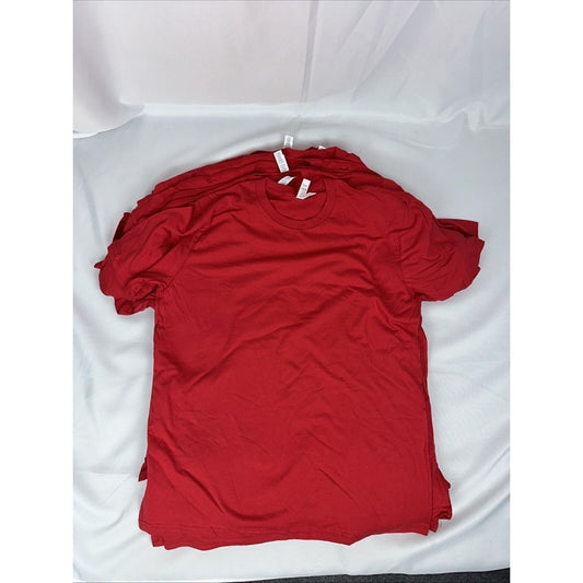 NWT Royal Apparel Mens L Red Crewneck T-Shirt Lot of 10