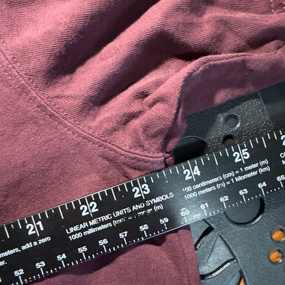 Carhartt Henley Pocket T Shirt Mens L Maroon Loose Workwear