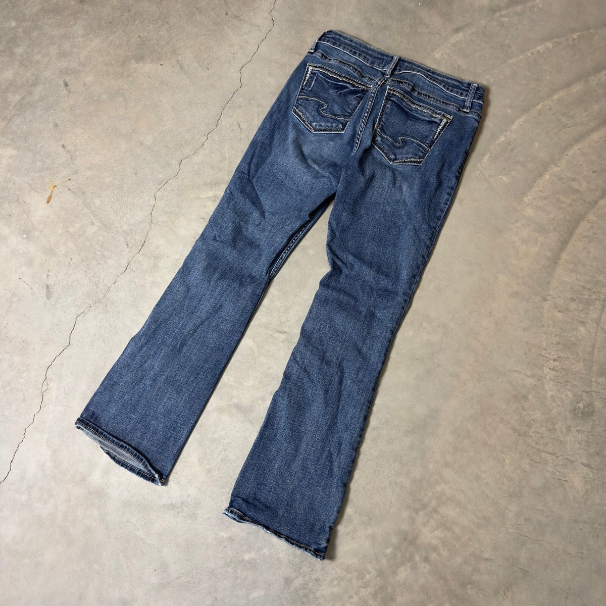 Silver Jeans Elyse Slim Boot Jeans Womens 28x31 Medium Wash