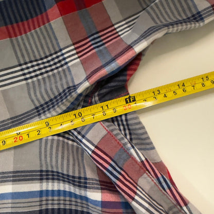 Vintage Arizona Jean Co Plaid Shorts Boys 18 Husky Red White