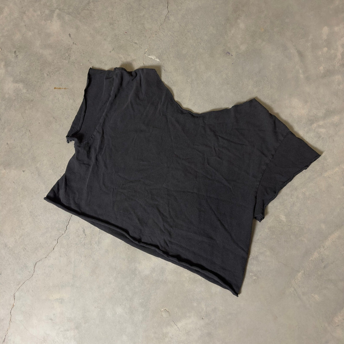 Vintage Space Jam Graphic Crop Top Womens XL Black