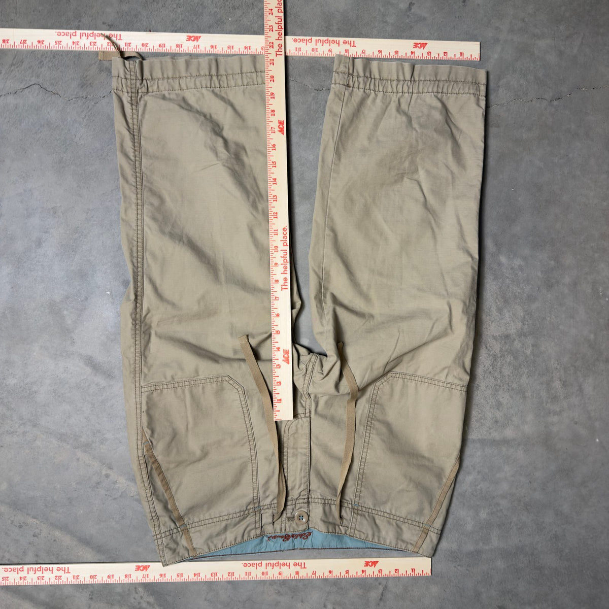Eddie Bauer Capri Cargo Pants Womens 8 Beige Cotton