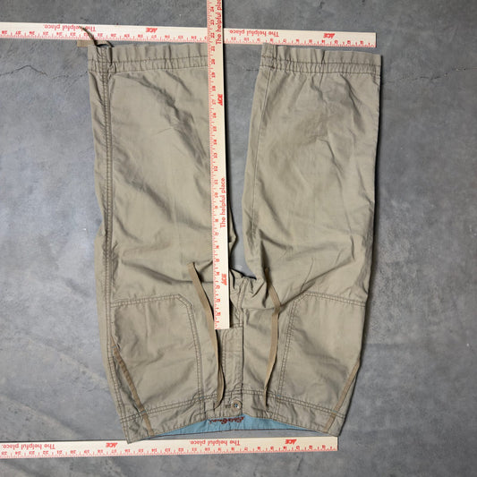 Eddie Bauer Capri Cargo Pants Womens 8 Beige Cotton