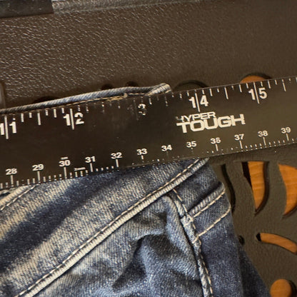 Miss Me Ankle Skinny Jeans Womens 27 Dark Wash Rhinestone