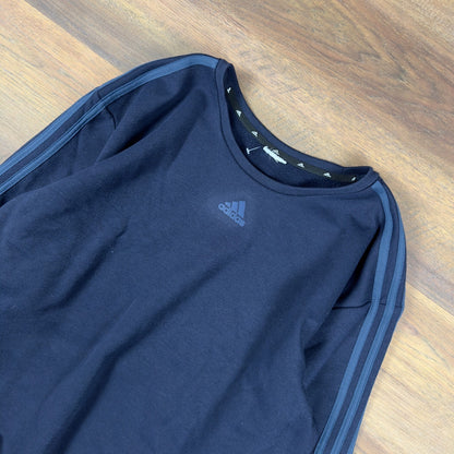 Vintage Adidas 3-Stripe Crewneck Sweatshirt Mens L Navy Blue