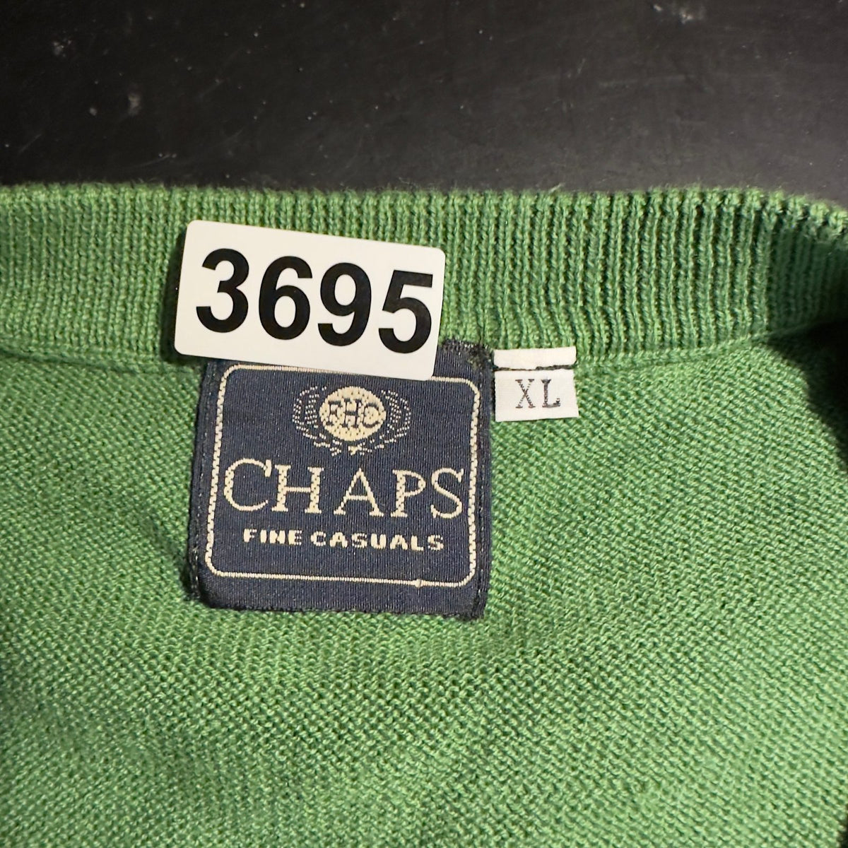 Vintage Chaps Fine Casuals Sweater Vest Mens XL Green