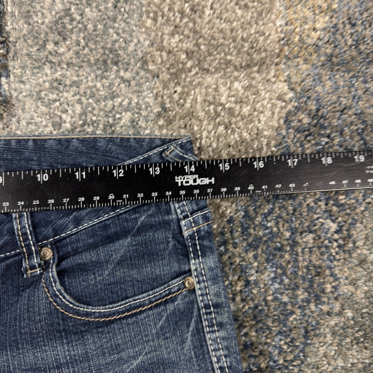 Y2K Amethyst Bootcut Jeans Womens 3 Dark Wash Embellished