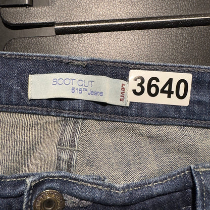 Levi's 515 Bootcut Jeans Womens 12M Dark Wash