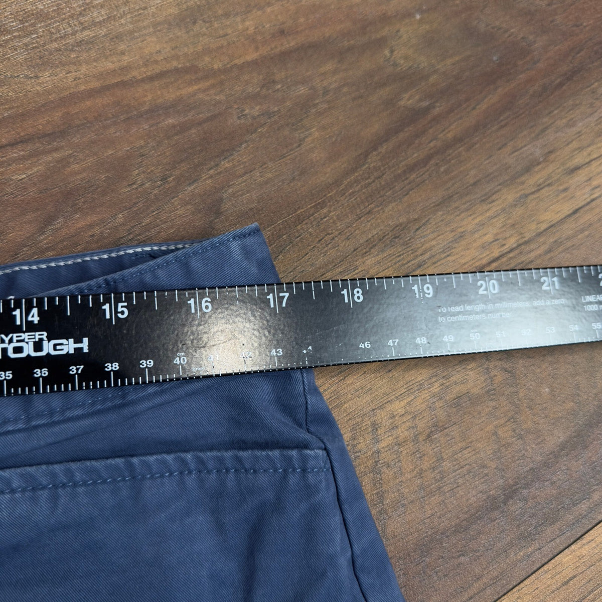 Eddie Bauer Legendwash Navy Curvy Straight Pants Womens 14