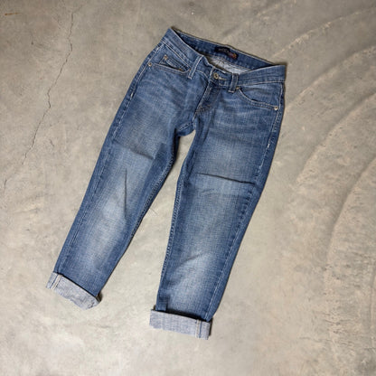 Levi's Straight Leg Jeans Womens 1M Blue Medium Wash