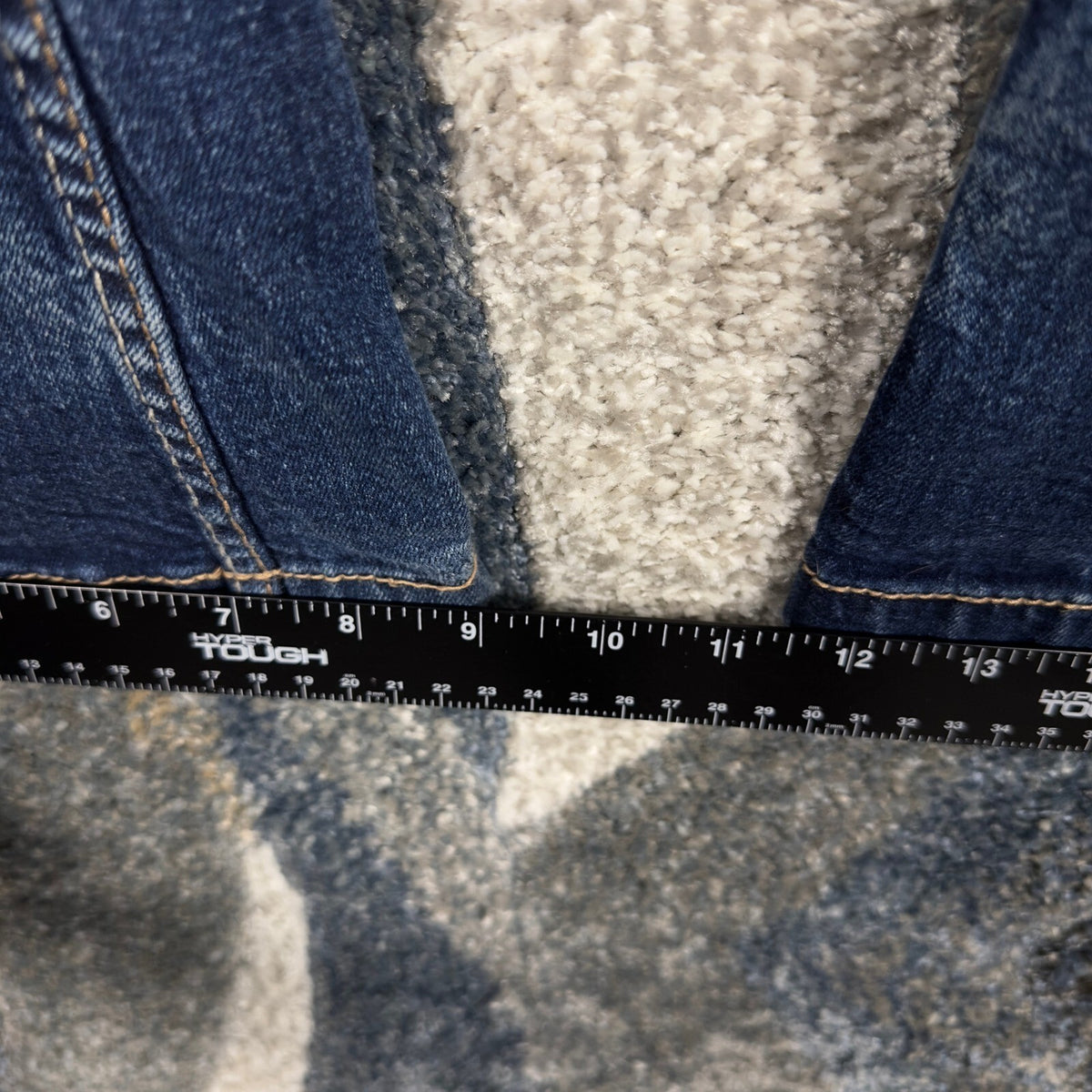 Y2K Amethyst Flare Jeans Womens 28x32 Dark Wash Flap Pocket
