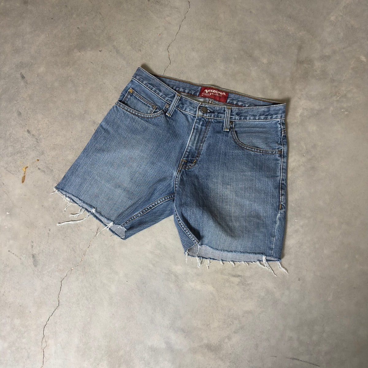 Vintage Arizona Jean Co Cut Off Jorts Mens 30 Blue Baggy Y2K